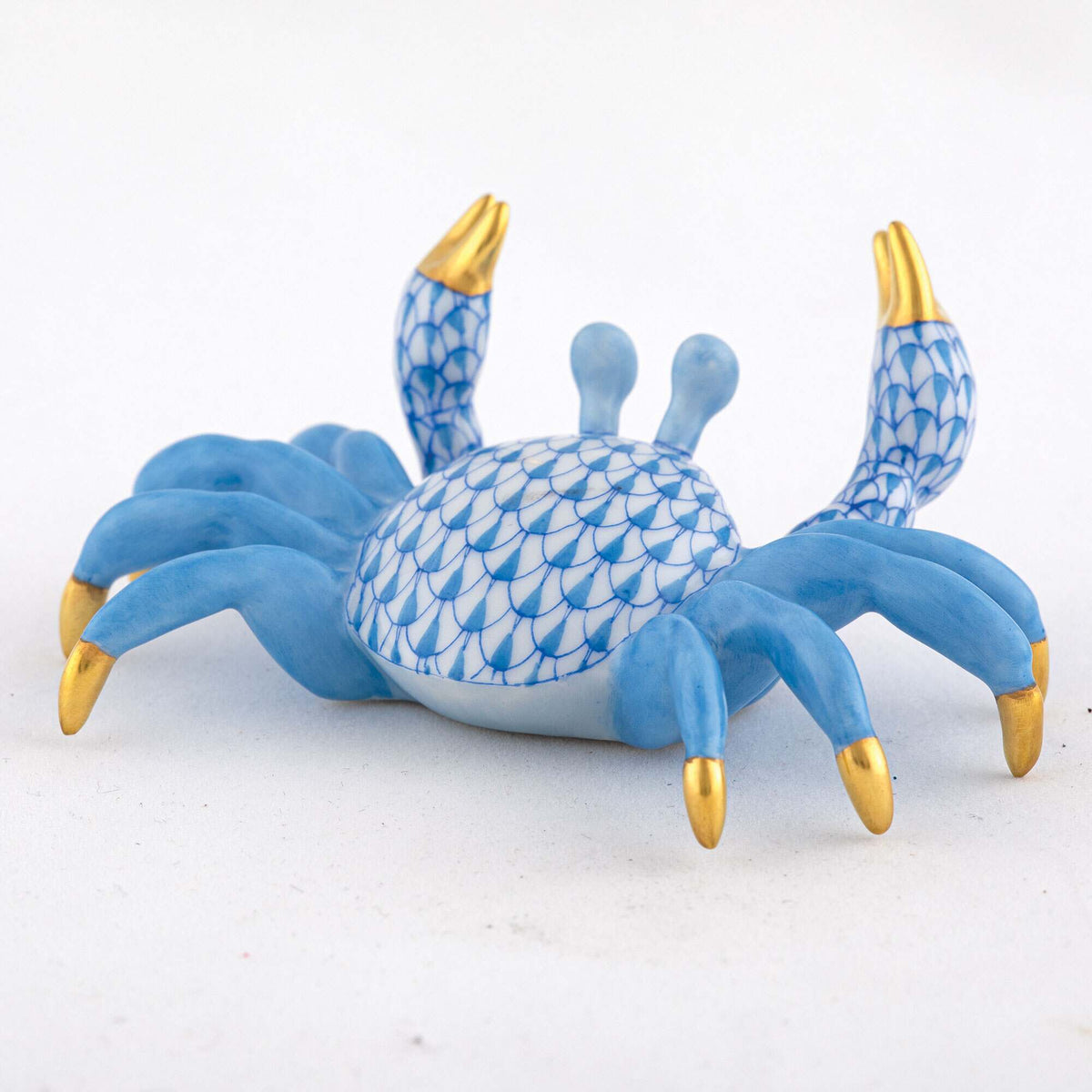 Herend Sand Crab Figurine – Blue, alternate view