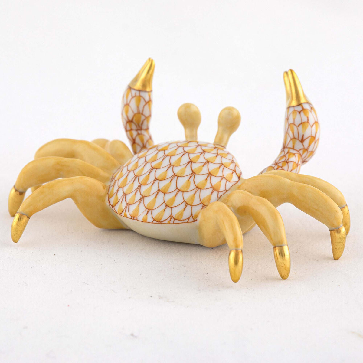 Herend Sand Crab Figurine – Butterscotch, alternate view
