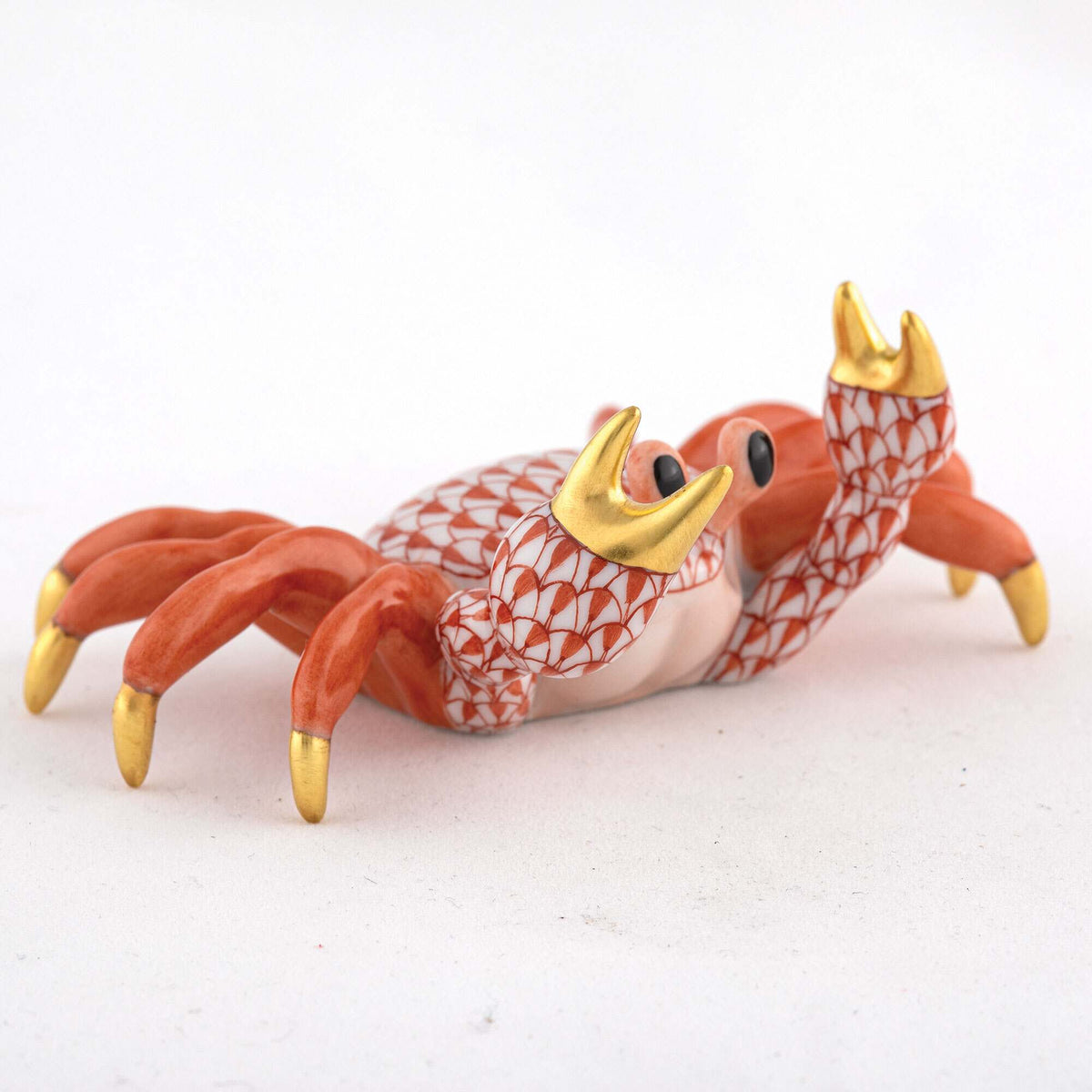 Herend Sand Crab Figurine – Rust, alternate view