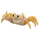 Hand-painted Herend Sand Crab Figurine in Butterscotch fishnet porcelain on a white background