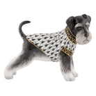 Schnauzer Figurine in hand-painted Black porcelain by Herend of Hungary