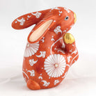 Herend Scratching Bunny Figurine – Chrysanthemum, alternate view