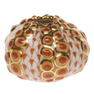 Sea Urchin Figurine in hand-painted Rust porcelain by Herend of Hungary