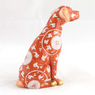 Herend Seated Dog Figurine – Chrysanthemum, alternate view
