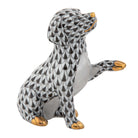Herend Shaking Hands Figurine porcelain figurine painted in the Black fishnet pattern