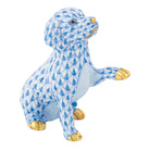 Shaking Hands Figurine in hand-painted Blue porcelain by Herend of Hungary