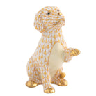 Shaking Hands Figurine in hand-painted Butterscotch porcelain by Herend of Hungary