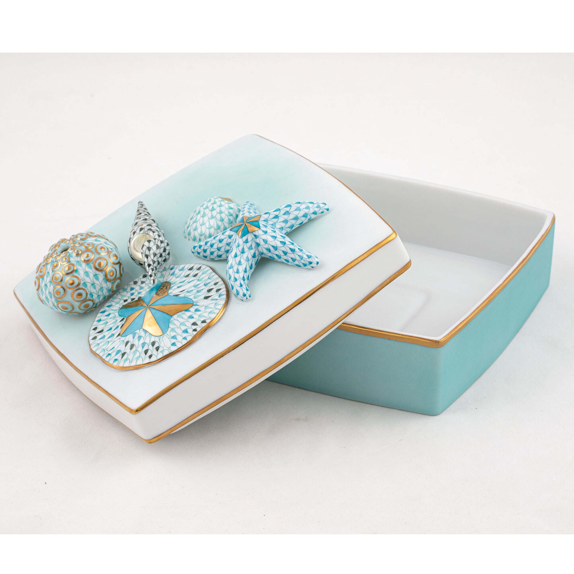 Herend Shell Box Figurine — additional view