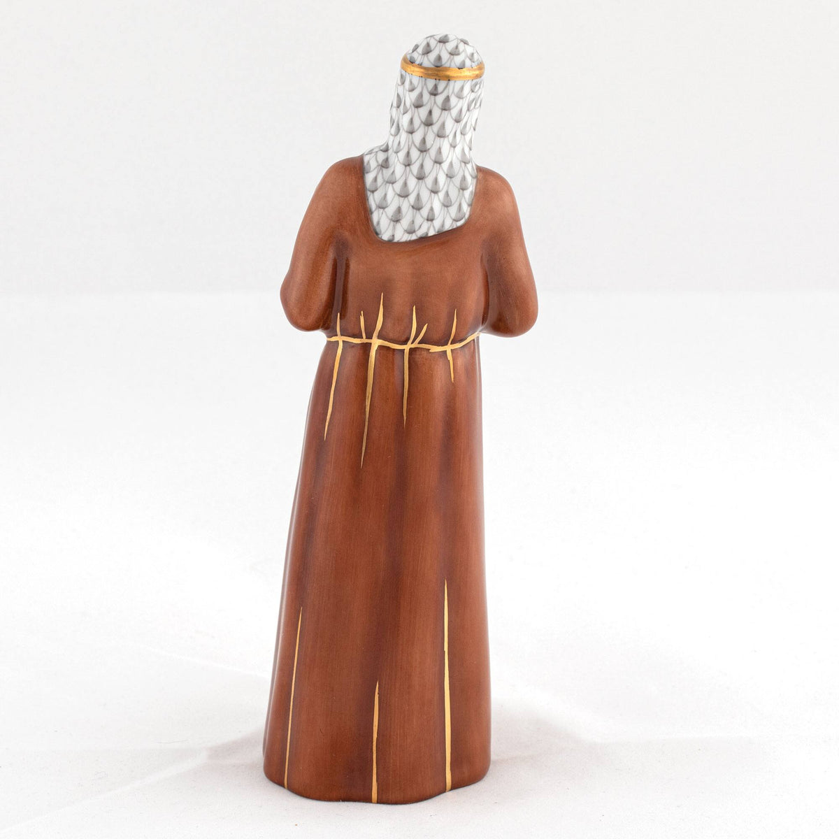 Herend Shepherd with Lamb Figurine, alternate view