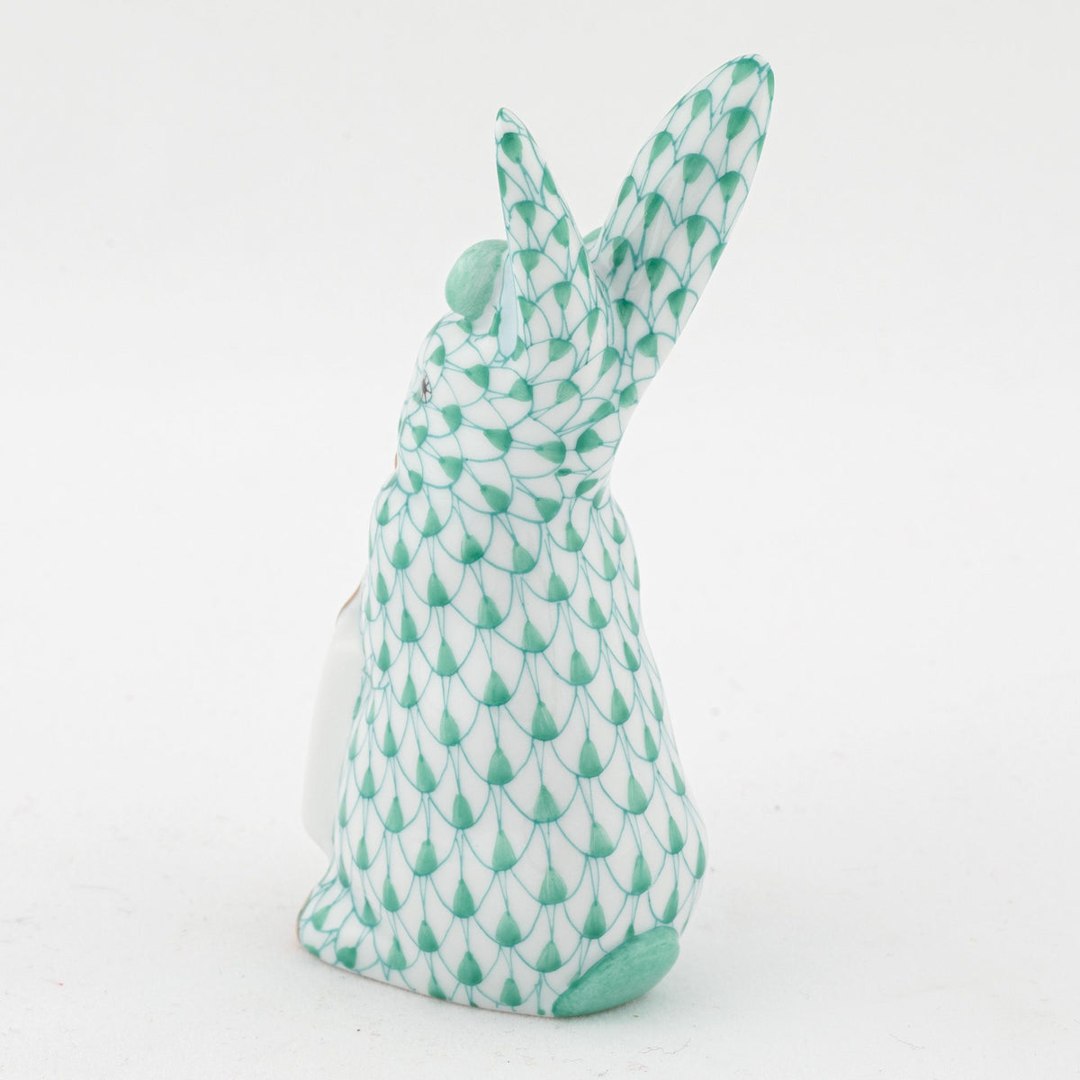 Herend Shopping Bunny Figurine – Green, alternate view