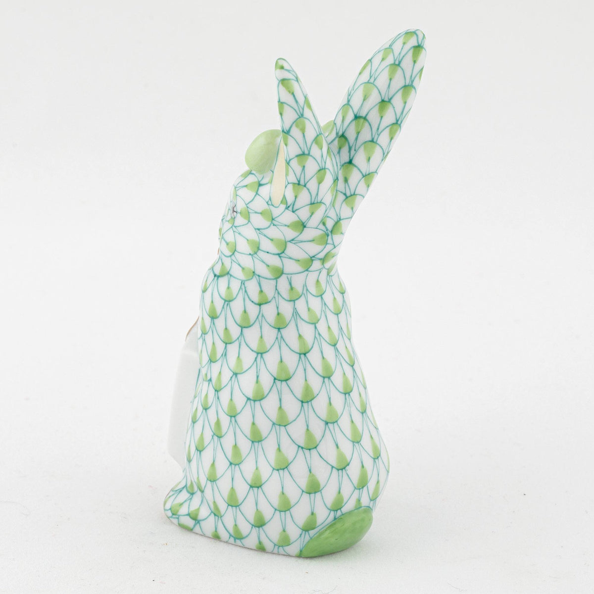 Herend Shopping Bunny Figurine – Key Lime, alternate view