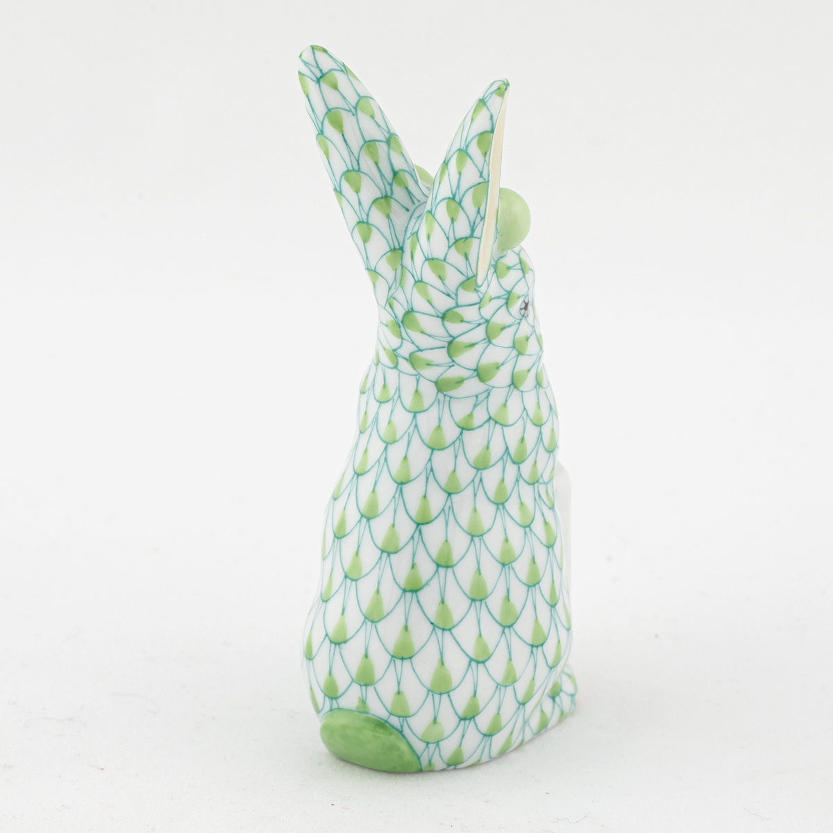 Herend Shopping Bunny Figurine – Key Lime, alternate view