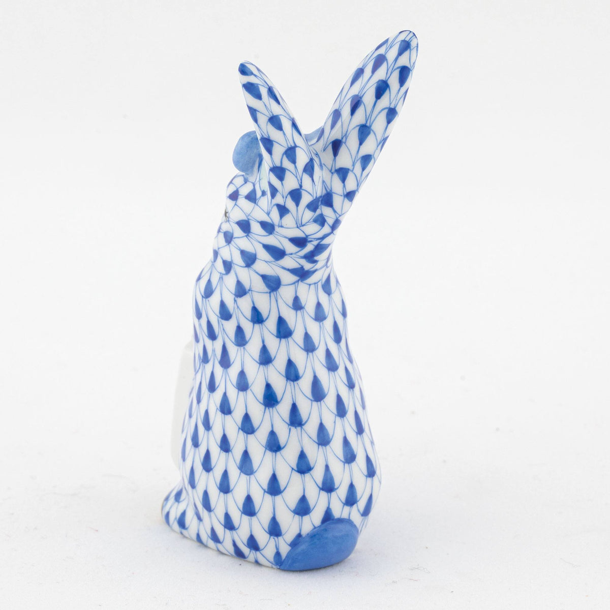 Herend Shopping Bunny Figurine – Sapphire, alternate view