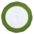 Hand-painted Herend Silk Ribbon - Fern Charger Charger & Service Plate in fine porcelain, 12in D, on a white background