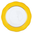 Hand-painted Herend Silk Ribbon - Lemon Charger Charger & Service Plate in fine porcelain, 12in D, on a white background