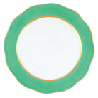 Hand-painted Herend Silk Ribbon - Mint Charger Charger & Service Plate in fine porcelain, 12in D, on a white background