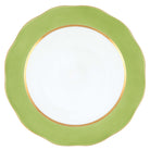 Hand-painted Herend Silk Ribbon - Olive Charger Charger & Service Plate in fine porcelain, 12in D, on a white background