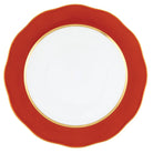 Hand-painted Herend Silk Ribbon - Pumpkin Charger Charger & Service Plate in fine porcelain, 12in D, on a white background
