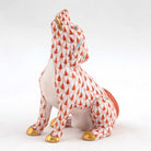 Herend Singing Beagle Figurine – Rust, alternate view