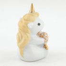 Herend Sitting Unicorn Figurine – Butterscotch, alternate view