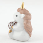 Herend Sitting Unicorn Figurine – Chocolate, alternate view