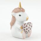Herend Sitting Unicorn Figurine – Chocolate, alternate view