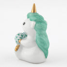 Herend Sitting Unicorn Figurine – Green, alternate view