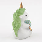 Herend Sitting Unicorn Figurine – Key Lime, alternate view