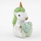Herend Sitting Unicorn Figurine – Key Lime, alternate view