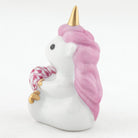 Herend Sitting Unicorn Figurine – Raspberry, alternate view