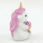 Herend Sitting Unicorn Figurine – Raspberry, alternate view