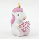 Herend Sitting Unicorn Figurine – Raspberry, alternate view