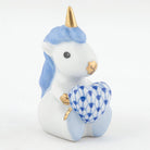 Herend Sitting Unicorn Figurine – Sapphire, alternate view
