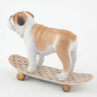 Herend Skateboarding Bulldog Figurine – Butterscotch, alternate view