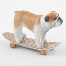 Herend Skateboarding Bulldog Figurine – Butterscotch, alternate view