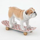 Herend Skateboarding Bulldog Figurine – Rust, alternate view