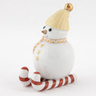 Herend Skiing Snowman Figurine – Butterscotch, alternate view