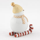 Herend Skiing Snowman Figurine – Butterscotch, alternate view