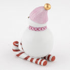 Herend Skiing Snowman Figurine – Raspberry, alternate view