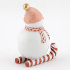 Herend Skiing Snowman Figurine – Rust, alternate view