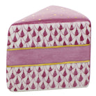 Hand-painted Herend Slice of Cake Figurine in fine porcelain, 1.75in L X 1.25in H, on a white background