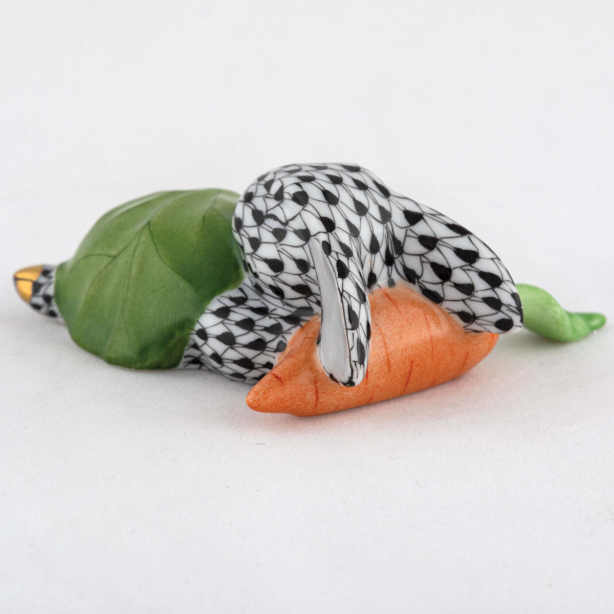Herend Slumber Bunny Figurine – Black, alternate view