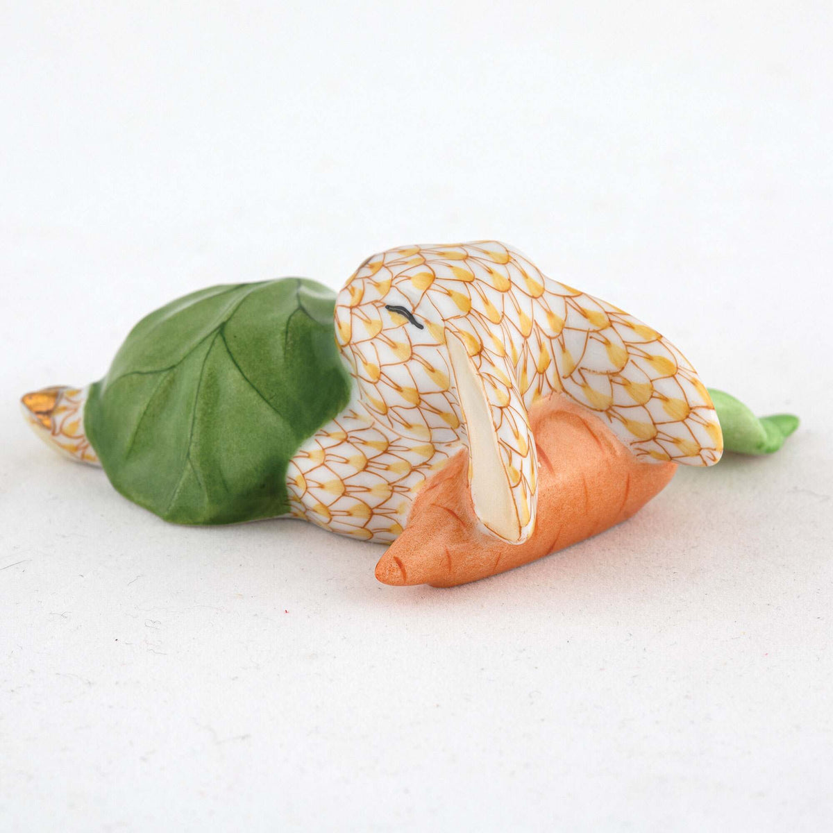 Herend Slumber Bunny Figurine – Butterscotch, alternate view
