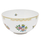 Hand-painted Herend Small Bowl in fine porcelain, 3in H X 5.75in D, on a white background