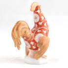 Herend Small Cocky Rooster Figurine – Chrysanthemum, alternate view