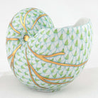 Herend Small Nautilus Figurine – Key Lime, alternate view
