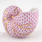 Herend Small Nautilus Figurine – Raspberry, alternate view