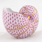 Herend Small Nautilus Figurine – Raspberry, alternate view