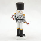 Herend Small Nutcracker W/Candy Cane Figurine – Black, alternate view