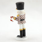 Herend Small Nutcracker W/Candy Cane Figurine – Chocolate, alternate view